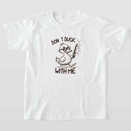 "Duck niet met mij - Badass Duck met houding | T-shirt (Laagn)