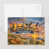 Duck North Carolina Briefkaart (Voorkant / Achterkant)