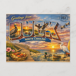 Duck North Carolina Briefkaart