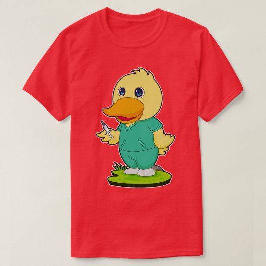 Duck Nurse spuit T-shirt (Design voorkant)