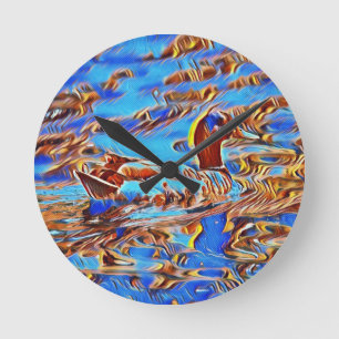 Duck O'Clock Ronde Klok