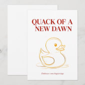 Duck of a New Dawn – Persoonlijke zonsopgang Friss Kaart (Voorkant / Achterkant)