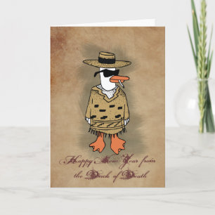 Duck of Death New Years card Feestdagen Kaart