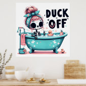 Duck off poster (Keuken)