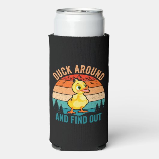 Duck omheen en ontdek het seltzer blikjeskoeler (Seltzer Achterkant)