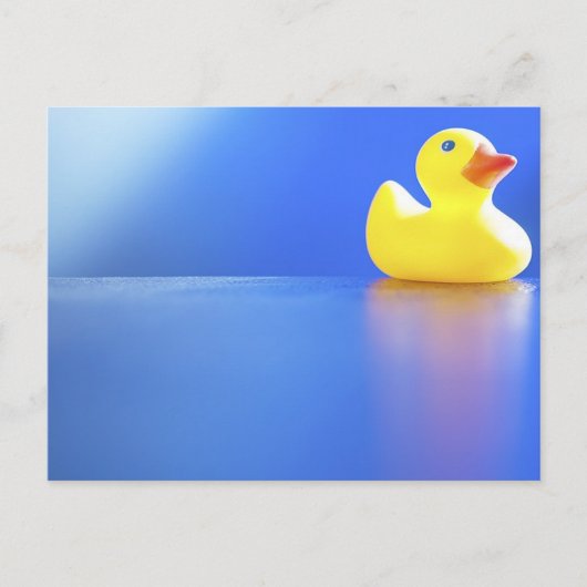 Duck on Blue Briefkaart (Voorkant)