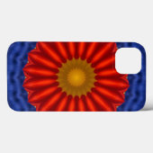 Duck on blue met red kaleidoscoop Case-Mate iPhone case (Achterkant (horizontaal))