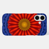 Duck on blue met red kaleidoscoop Case-Mate iPhone case (Achterkant (horizontaal))