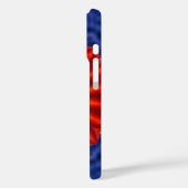 Duck on blue met red kaleidoscoop Case-Mate iPhone case (Achterkant / Links)
