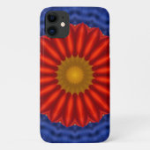 Duck on blue met red kaleidoscoop Case-Mate iPhone case (Achterkant)