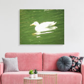 Duck on the Water Canvas Print (Insitu (Woonkamer))