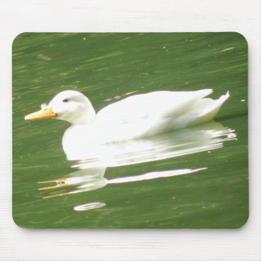Duck on the water Mousepad Muismat (Voorkant)