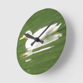 Duck on the Water Wall Clock Ronde Klok (Hoek)