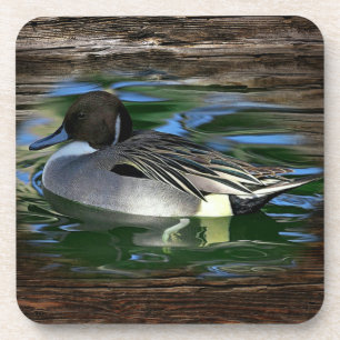 Duck op het meer bier onderzetter