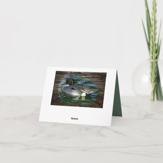 Duck op het meer notitiekaartje (Achterkant)