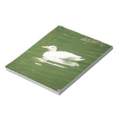 Duck op het waternotebookscherm notitieblok (Linkerzijde)