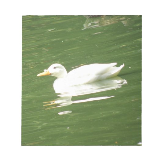 Duck op het waternotebookscherm notitieblok (Voorkant)