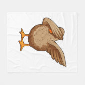 Duck op Hip Hop Dance Dab Fleece Deken (Voorkant (Horizontaal))