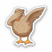 Duck op Hip Hop Dance Dab Sticker (Voorkant)