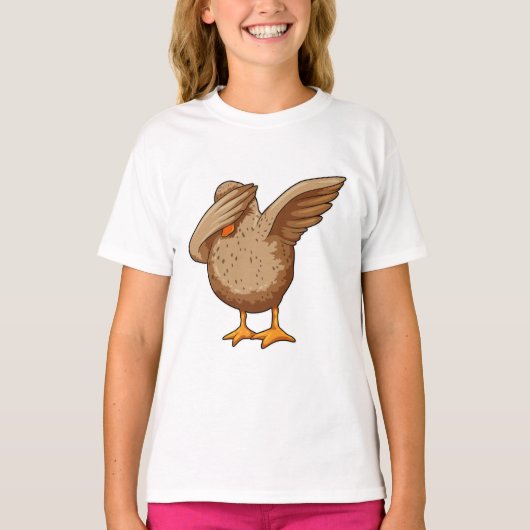 Duck op Hip Hop Dance Dab T-shirt (Voorkant)