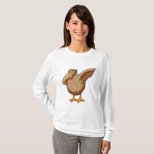 Duck op Hip Hop Dance Dab T-shirt (Voorkant volledig)
