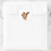Duck op Hip Hop Dance Dab Vierkante Sticker (Tas)