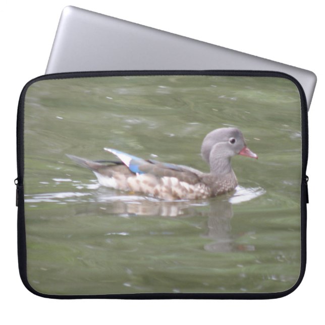 Duck op Lake Laptop Bag Sleeve (Voorkant)