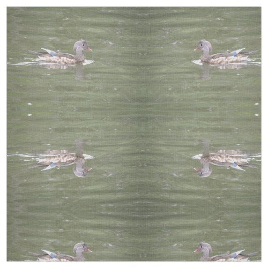 Duck op Lake Patterned Animal Fabric Stof (Swatch)