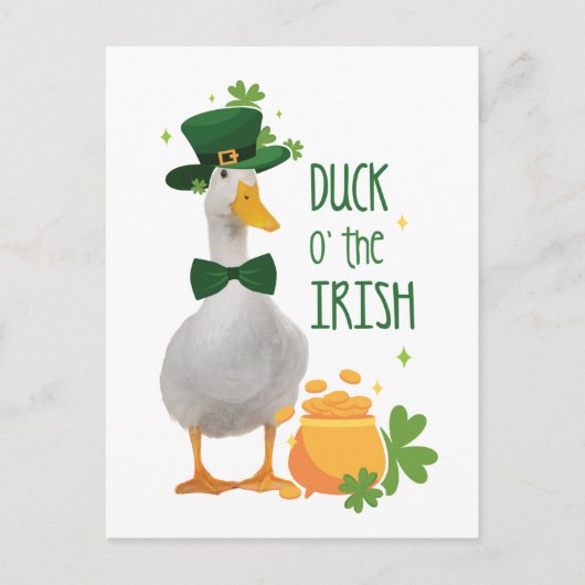 Duck o's the Irish St. Patricks Day Briefkaart (Voorkant)