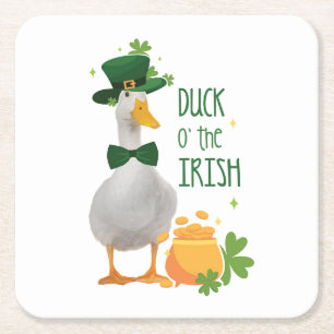 Duck o's the Irish St. Patricks Day Kartonnen Onderzetters