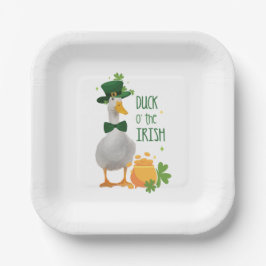 Duck o's the Irish St. Patricks Day Papieren Bordje