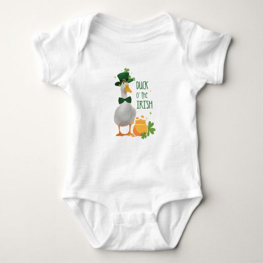 Duck o's the Irish St. Patricks Day Romper (Voorkant)