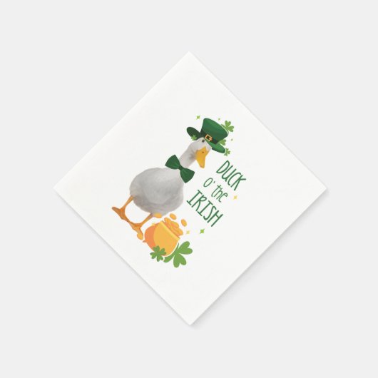 Duck o's the Irish St. Patricks Day Servet (Hoek)