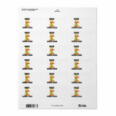 Duck Ovarian Cancer Etiket (Full Sheet)