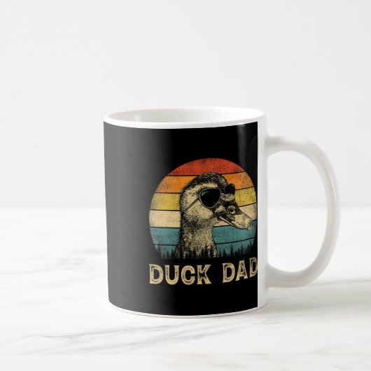Duck Pap Duck Lovers Daddy Vaderdag Koffiemok (Rechts)