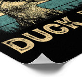Duck Pap Duck Lovers Daddy Vaderdag Poster (Hoek)