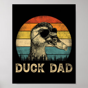 Duck Pap Duck Lovers Daddy Vaderdag Poster