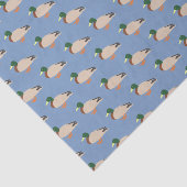 Duck Pattern op Blue Tissuepapier (Detail)