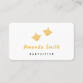 Duck paw Babysitter Minimale Visitekaartje (Voorkant)