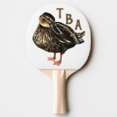 Duck Ping Pong Paddle Tafeltennisbatje (Achterkant)