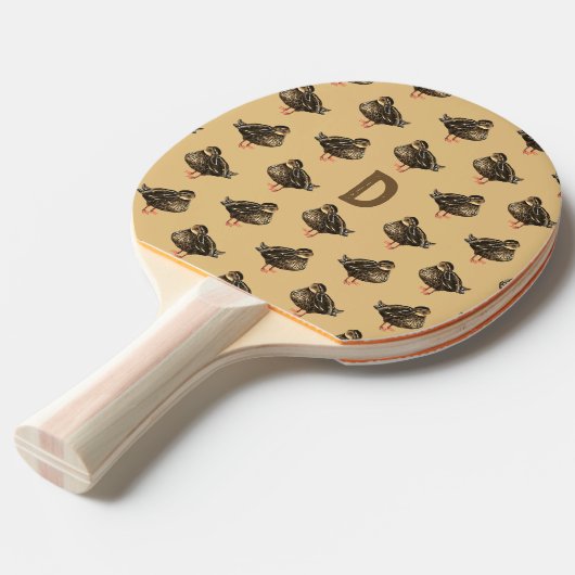 Duck Ping Pong Paddle Tafeltennisbatje (Voorkant Gekanteld)