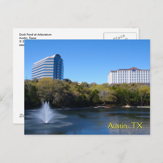 Duck Pond bij Arboretum Briefkaart (Voorkant / Achterkant)