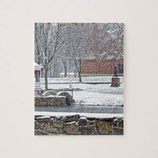 Duck Pond bij Ste. Marie Du Lac Legpuzzel (Verticaal)