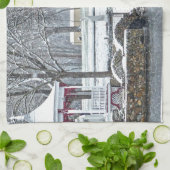 Duck Pond bij Ste. Marie Du Lac Theedoek (Gevouwen)