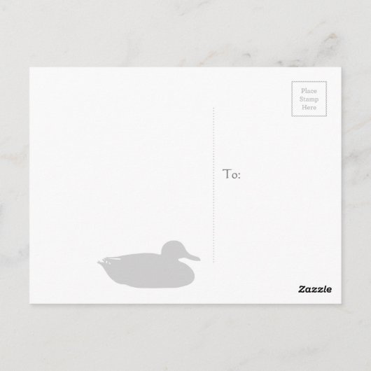 Duck Pond Briefkaart (Achterkant)