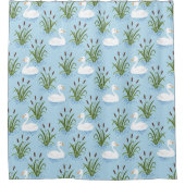 Duck Pond Pattern Shower Curtain Douchegordijn (Voorkant)