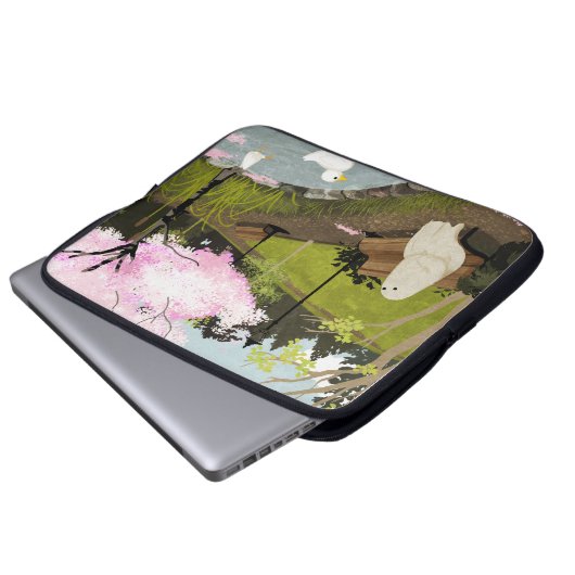 Duck Pond - Spring Laptop Sleeve (Voorkant onderkant)