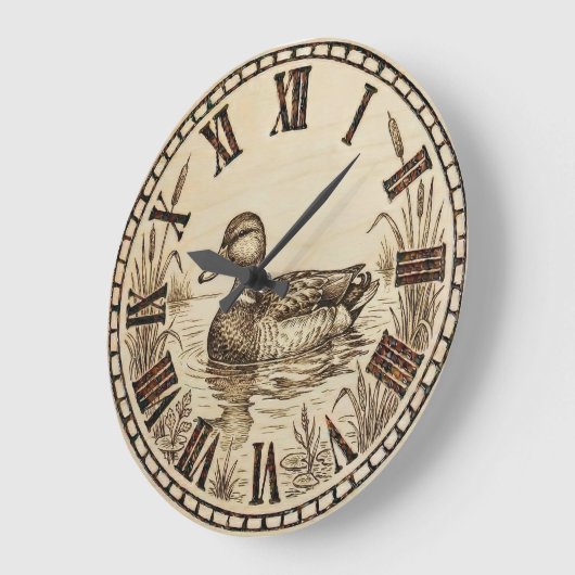 Duck Pond Wall Clock  Grote Klok (Hoek)