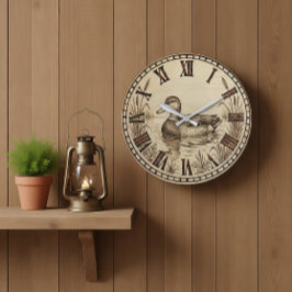 Duck Pond Wall Clock  Grote Klok