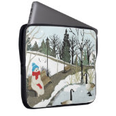 Duck Pond - Winter Laptop Sleeve (Voorkant Rechts)